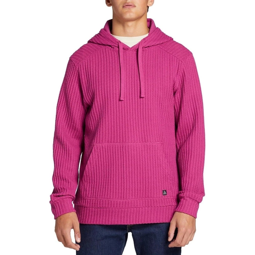 Alpine Design Men's Waffle Hoodie Dark Magenta Size XL NWT 28219